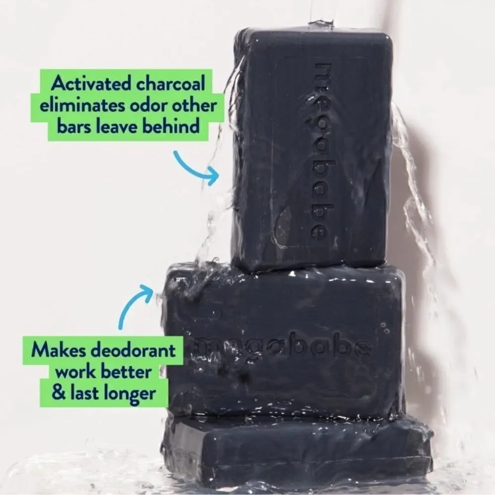 $6🌟 MEGABABE Space Bar Detoxifying Charcoal Underarm Bar